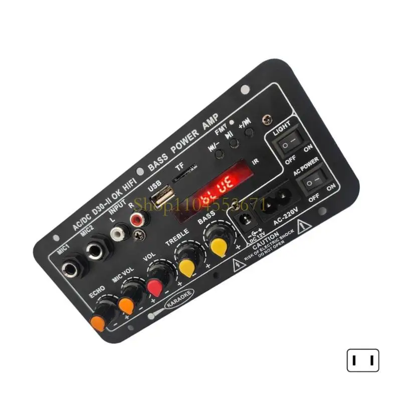 베스트 셀러 D30II 블루투스 호환 파워 앰프 지원 오토바이 차량용 USB DIY 서브우퍼