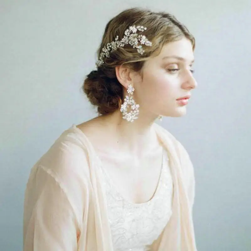 Gorgeous Opal Crystal Hair Accessories Hair Vine Bridal Hair Comb Wedding Headpiece