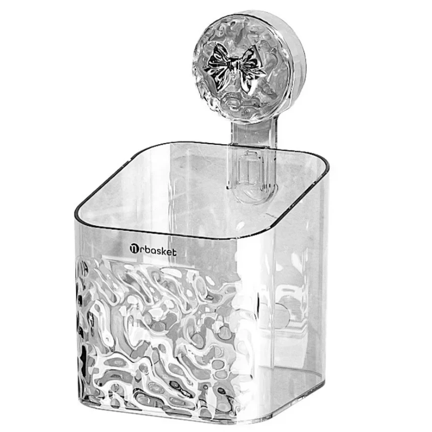 Shower Suction Cup Shelf Basket Light Glacier Pattern One Second Installation bathroom Organizer Storage Rotating to Suck Remove 6