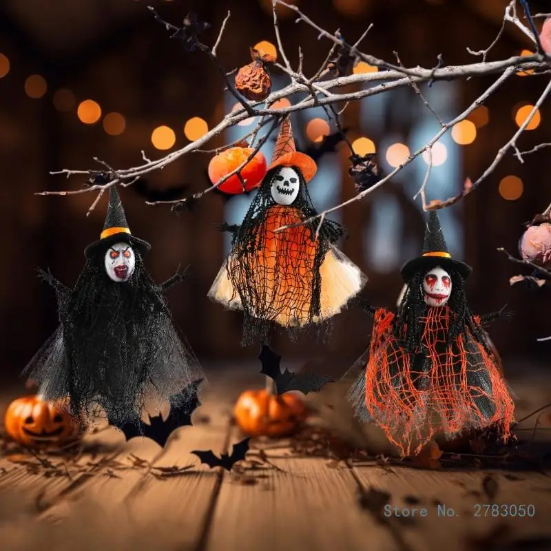 

Хэллоуин, подвесное украшение для дома с привидениями, реквизит из страха, жуткий скелет, подвесное украшение для двери