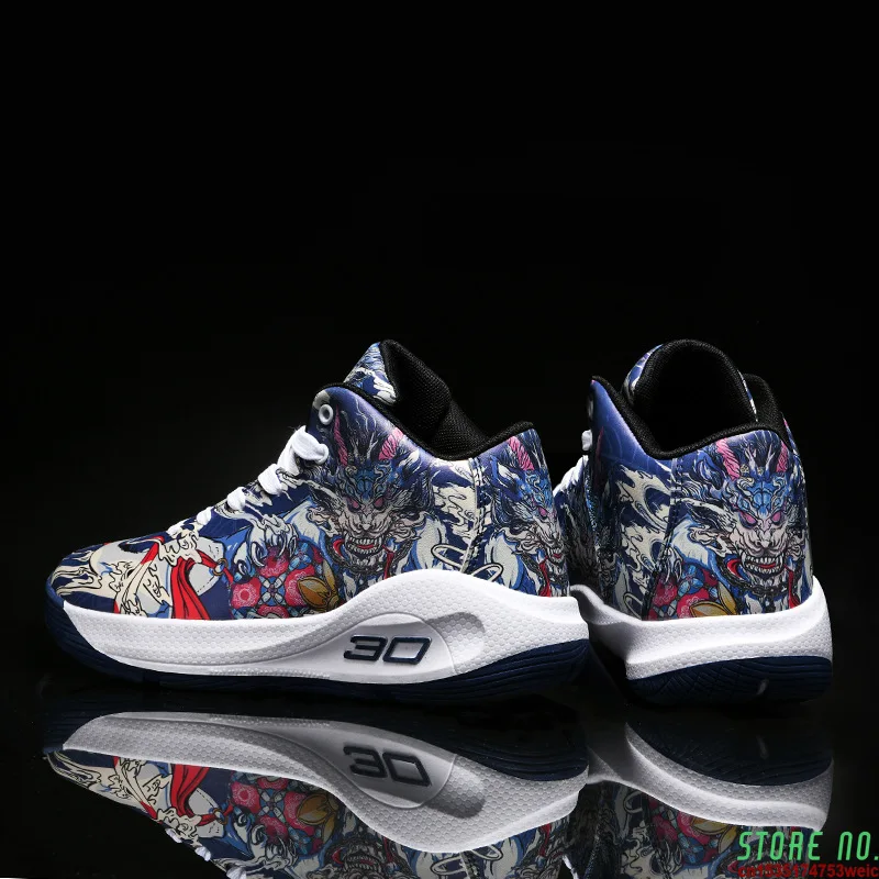 

Non-slip Rubber Superstar Basketball Shoes Men Fashion Printed Platform High top Men Sneakers Basket Shoes zapatillas deportivas
