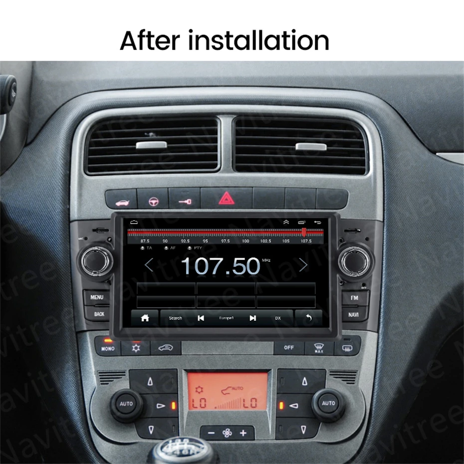 car movie player autoradio 1 din Android 11 Car Stereo multimedia Player For Fiat Grande Punto Linea 2007-2012 GPS Navigation Radio 4Core Wifi BT best dvd player for car headrest