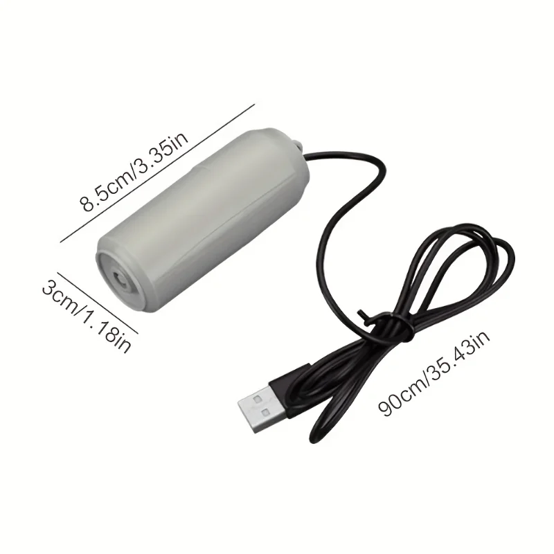 Mini Aquarium USB Air Pump Portable Fish Tank Oxygen Pump with Air Stone Ultra