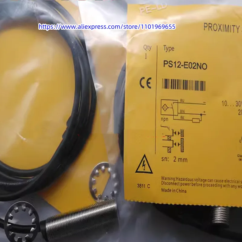 

3pcs New induction sensor PS12-E02NO proximity switch