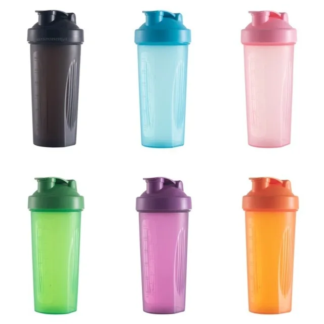 400ml/600ml Protein Shaker Bottle Leakproof BPA Free Fitness Bottle with Stainless Steel Ball for Outdoor Gym Sport Mixing Cup