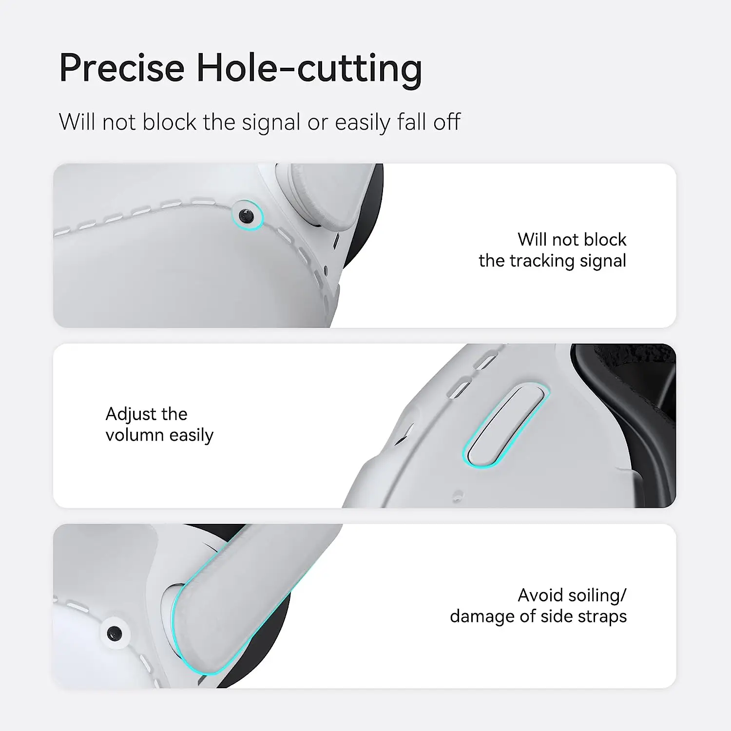 KIWI design VR Shell for Quest 2 Protective Cover with Two Side Protective Shell Cover Protector vr lens protector