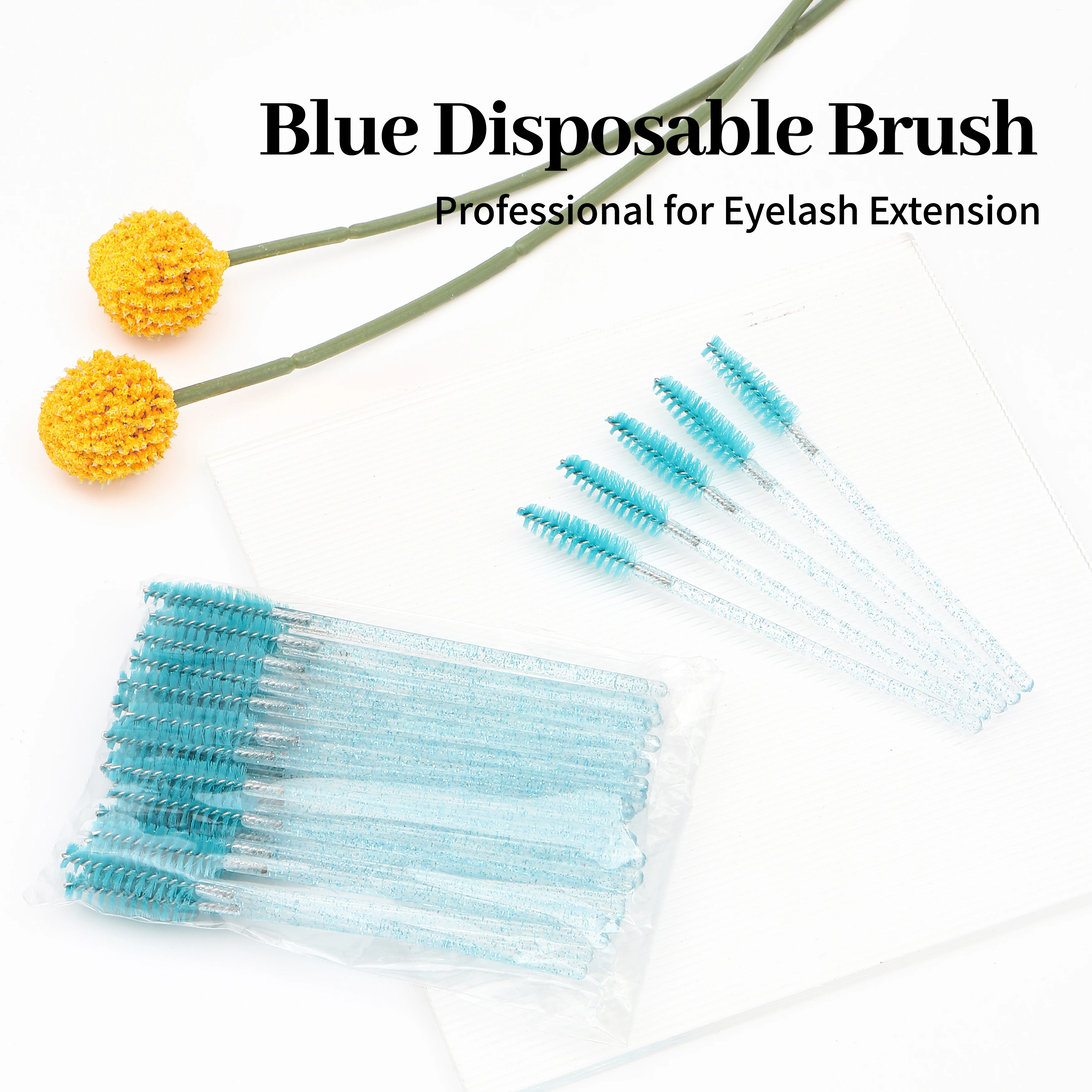 XIUSUZAKI 100pcs/lot Mascara Eyelash Make Up Brush Disposable Mascara Wand for eyelash extension 6