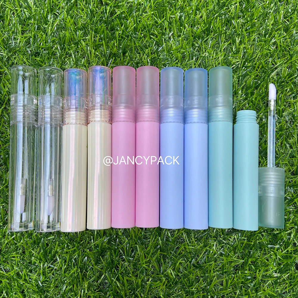 4ML Lip Gloss Tubes Lipgloss Tube Packaging Wholesale Empty Pink Blue Lip Gloss Tube With Cap