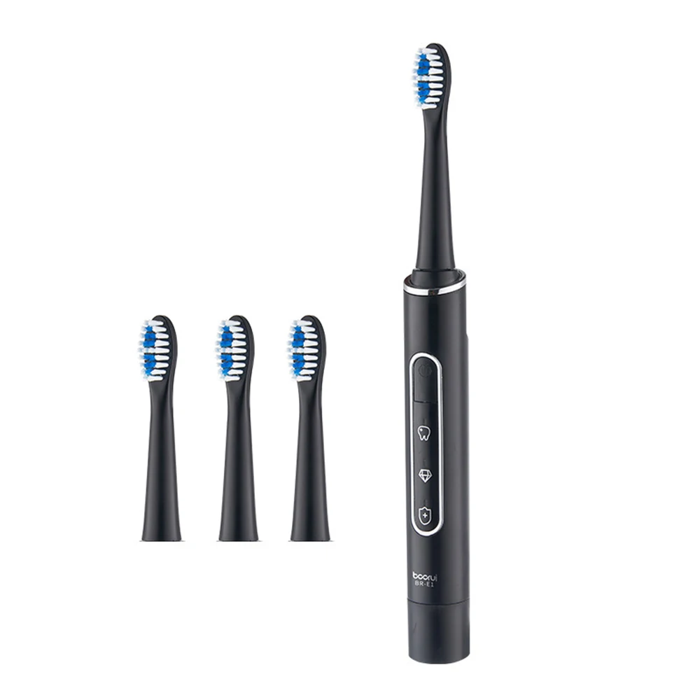 

Electric Ultrasonic Toothbrush USB Rechargeable Adult Waterproof Electronic Tooth 4 Brushes Replacement Heads Whitening Teeth