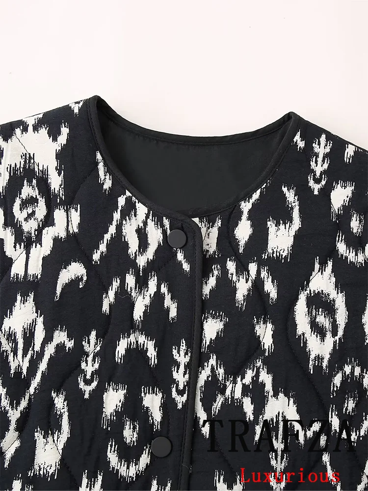 ترافزا-بذلة نسائية كلاسيكية مطبوعة غير رسمية ، بأكمام طويلة برقبة دائرية ، معاطف بصف واحد من الصدر ، تنورة صغيرة مستقيمة ، أطقم الربيع ، موضة جديدة ، 5 ترافزا-بذلة نسائية كلاسيكية مطبوعة غير رسمية ، بأكمام طويلة برقبة دائرية ، معاطف بصف واحد من الصدر ، تنورة صغيرة مستقيمة ، أطقم الربيع ، موضة جديدة ، 5