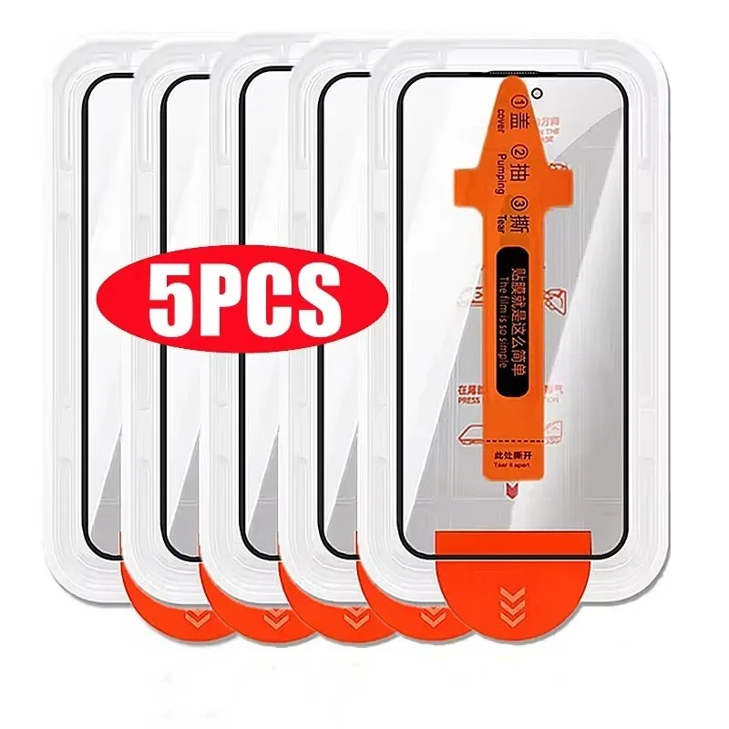 HD Tempered Glass For Samsung Galaxy S25 edge S21 FE S22 S23 S24 Plus Ultra A55 A16 A26 Easy Install Dust-proof Screen Protector