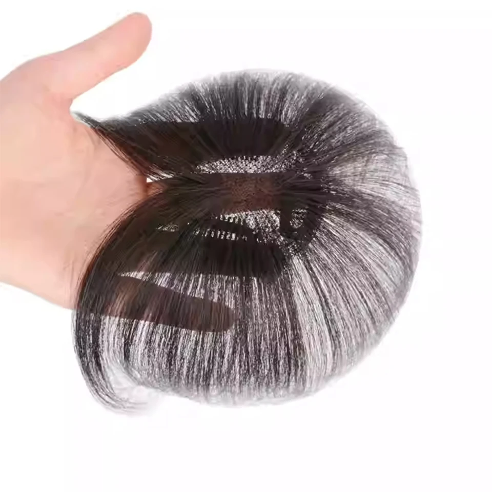 Synthetic Hair Topper Hand Wove Clip In Bangs Extension for Women