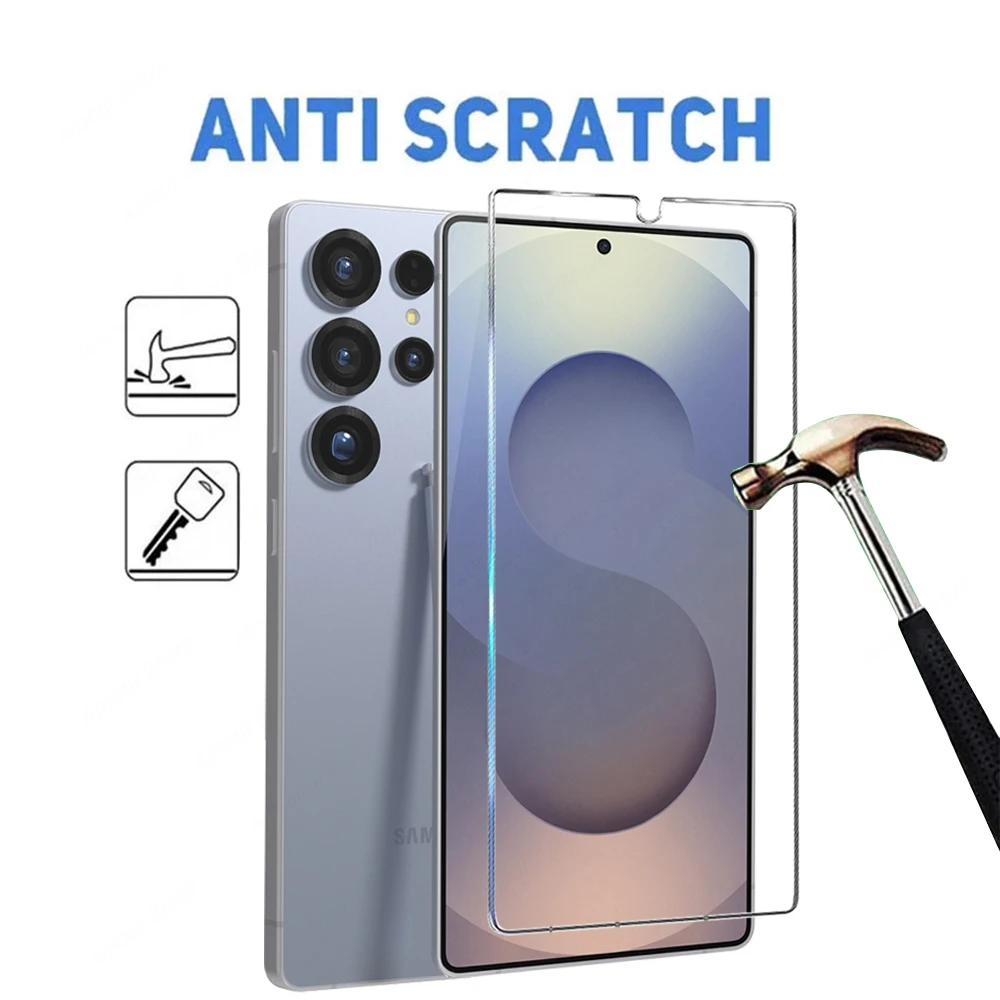 5PCS Full Cover Tempered Glass Screen Protector with Fingerprint Unlock