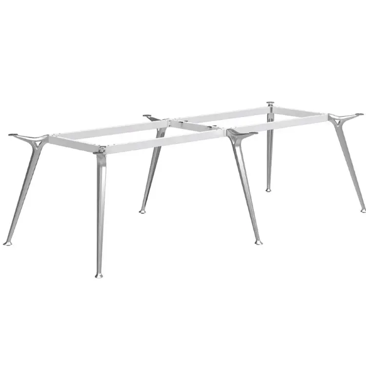 

2022 New fashion Furniture Hardware Office Table Leg Metal Rectangular Table Metal Frame For Workstation 4 Person
