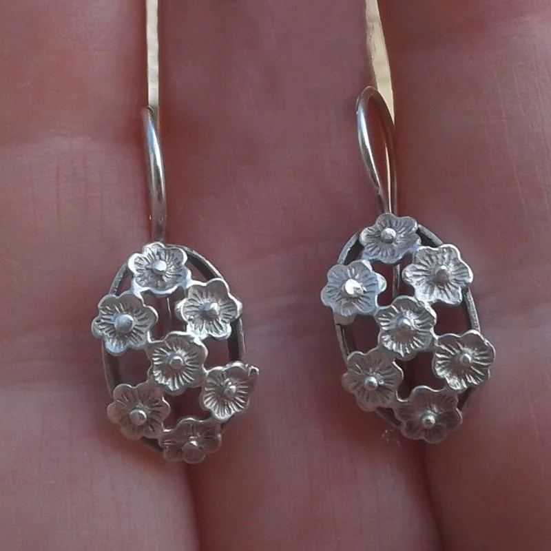 Висячие серьги Calla в виде цветка лилии для женщин и девушек серебряные растений