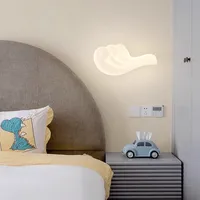 Children's Room Wall Lamps LED Sea Wave Surfing Light Modern Warm Baby Room Nursery Boy Girl Bedroom Bedside Wall Lights 2