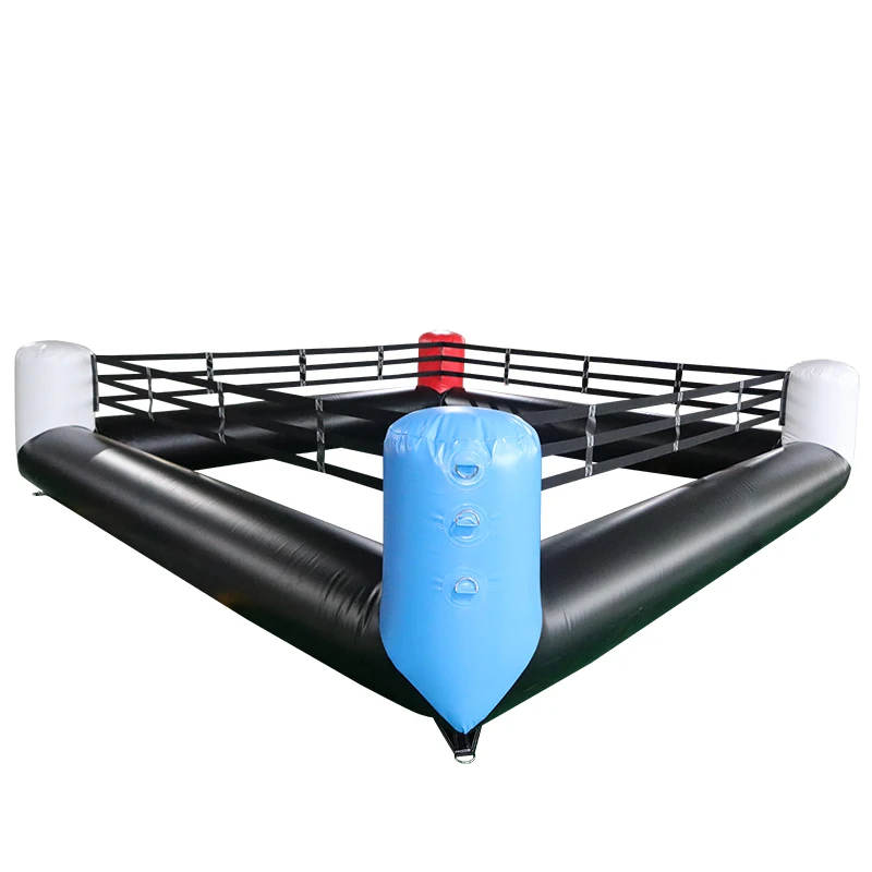 fast air shipping to door, 4x4m 13x13ft customized Interactive Inflatable Wrestling Boxing Ring Game joust games field 6