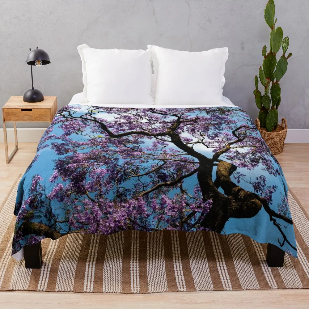 Idea Regalo Jacaranda Coperta Da Tiro Coperta Singola Coperta Di Lusso Coperta Pesante