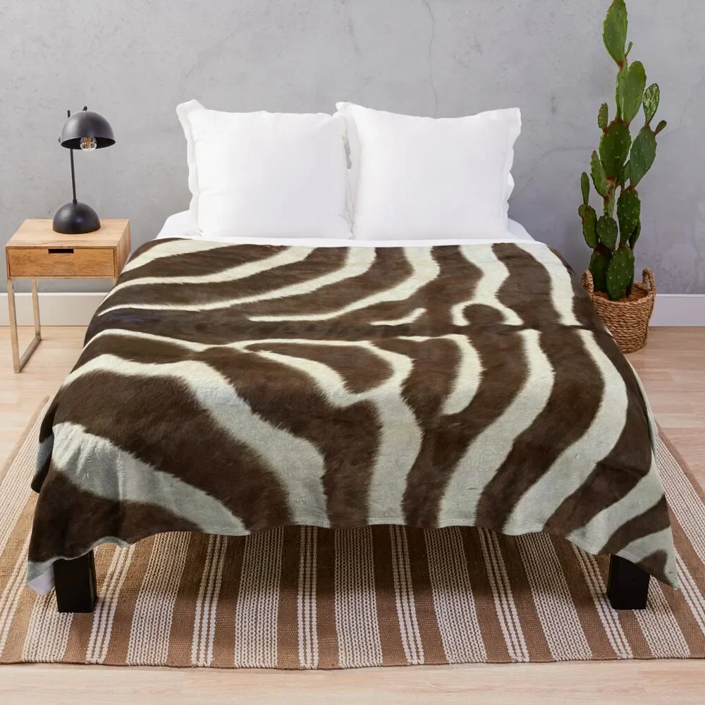 

Furry Zebra Butt Photo Throw Blanket Comforter Camping Blankets