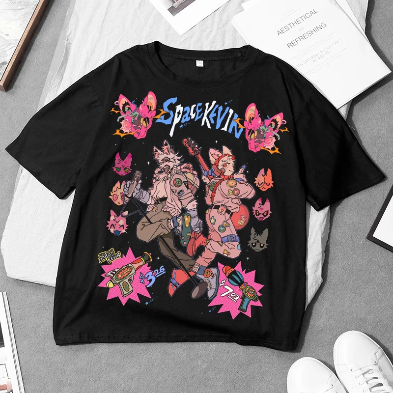 

Subcultural punk y2k spicy girl printed T-shirt for women's hip-hop dark loose and slimming women's short sleeved top