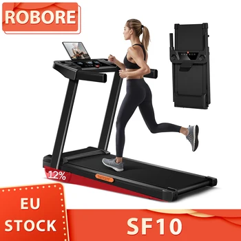 Tapis roulant ROBORE SF10 con inclinazione al 12%, tapis roulant elettrico 12KM/H, tapis roulant pieghevole per la casa con motore da 3,0 HP e display a LED