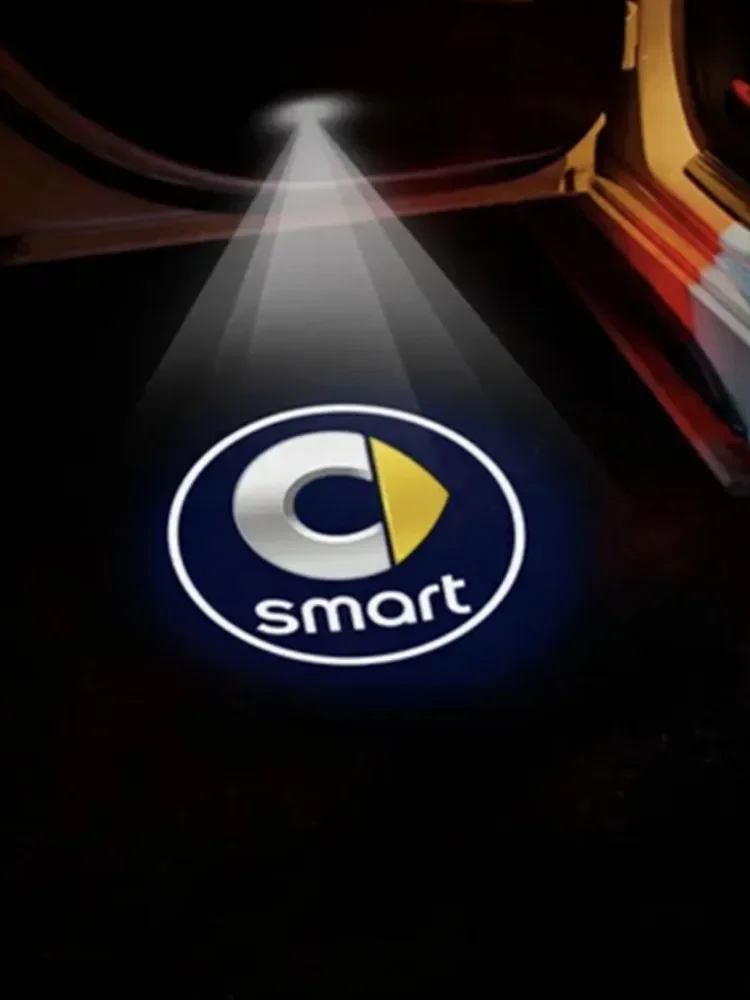 Led Car Lamp Logo Proiettore Accessori Luce Porta Per Smart Fortwo Forfour 451 450 Crossblade Cabrio City-Coupe Roadster