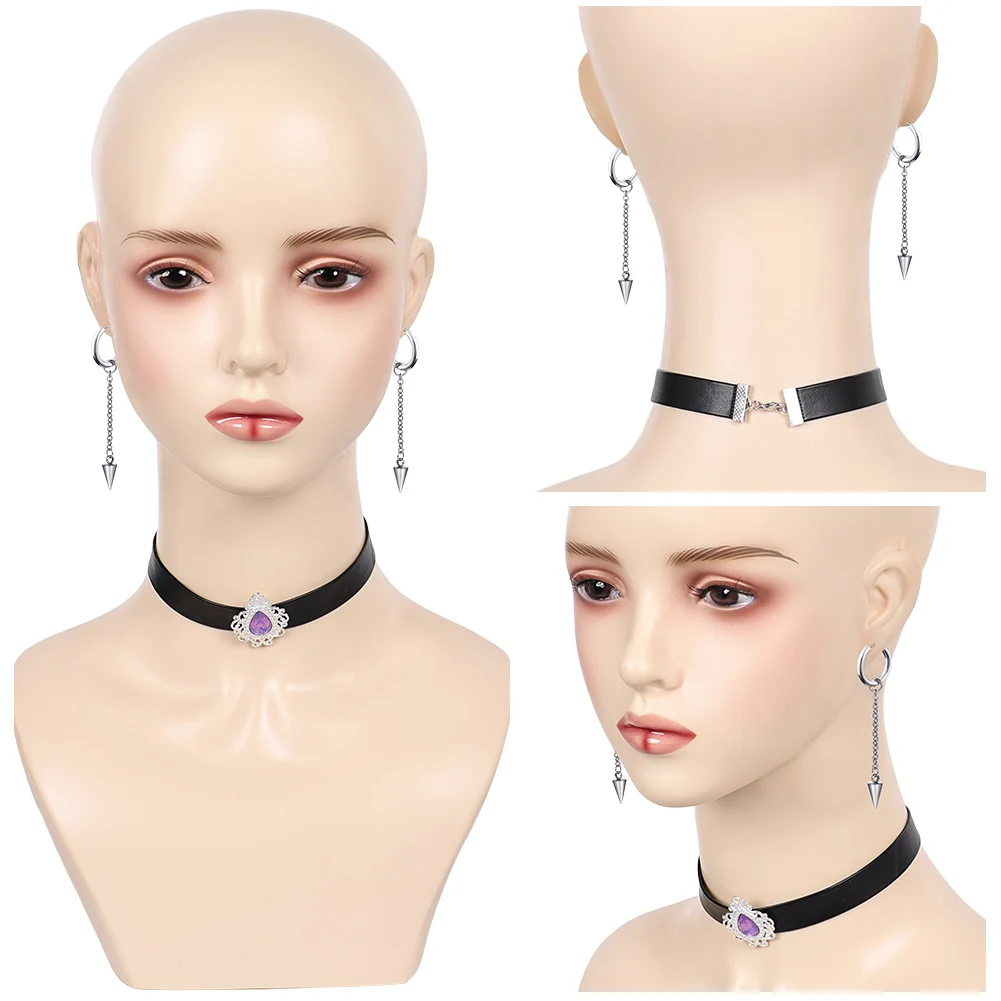 Accessories Cosplay Costume Necklace Earrings Gloves Fantasy Halloween Carnival Party Disguise Props Disguise For Women Girl - 3