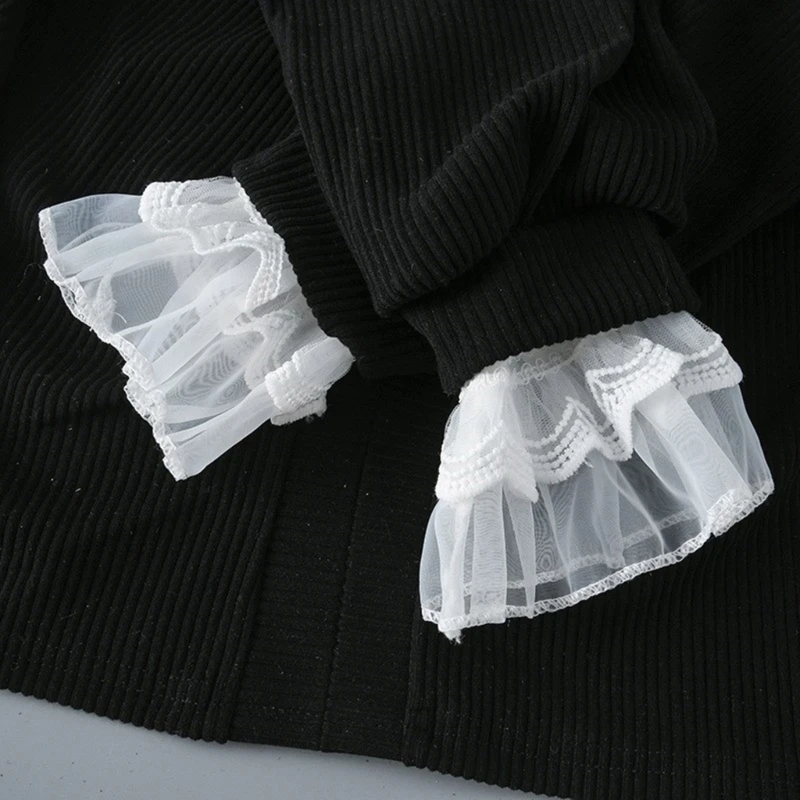 Lace Sleeves Women Decorative Sleeves Elegant False Cuffs Sweater Faux Sleeves drop shipping