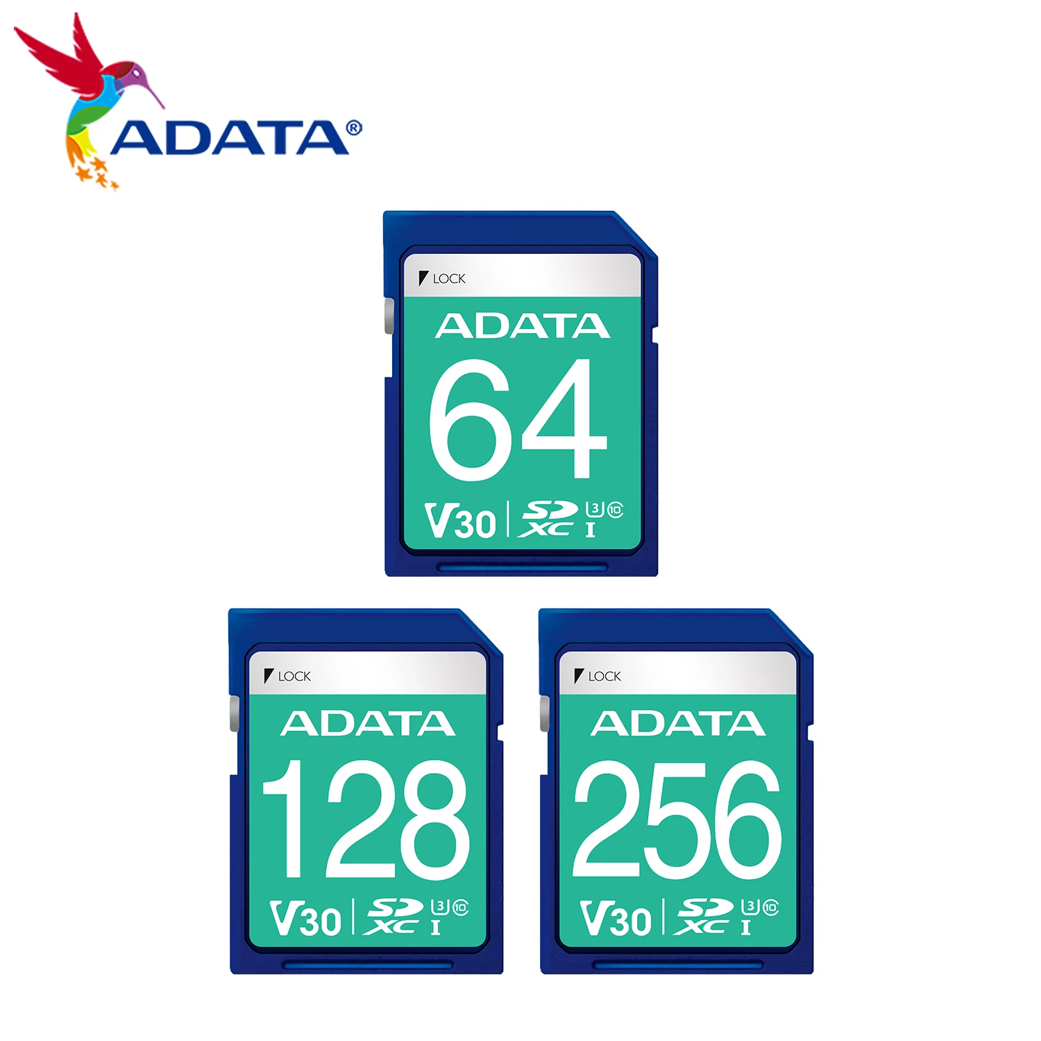 ADATA Ʈ HD ÷ ޸ ī 100%, SDXC ī, UHS-I u3 C10, 64GB, 128GB, 256GB, 512GB, V30, ִ 100 MB/S, 4K
