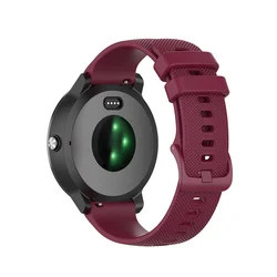 Silicone Sport Strap: Vivomove Series 20mm Smart Watch Band Bracelet for Vivomove LUXE (Wine red)