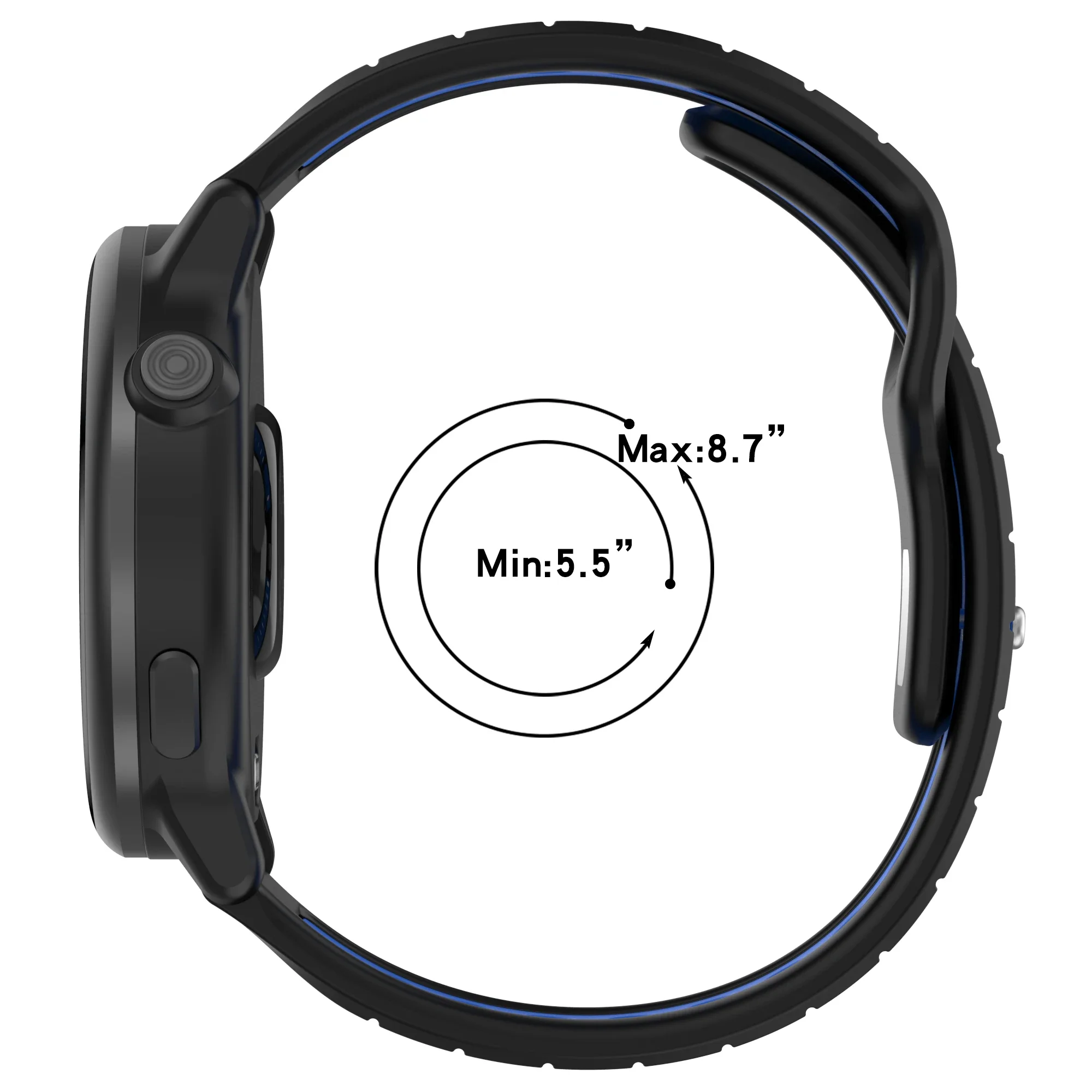 Dual-Tone Silicone Sports Outdoor Running Strap