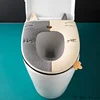 Universal Cartoon Cat Shape Toilet Mat with Handle Thicken Plush Toilet Seat Cover Mat Toilet Cushion Bathroom Aceesories 2