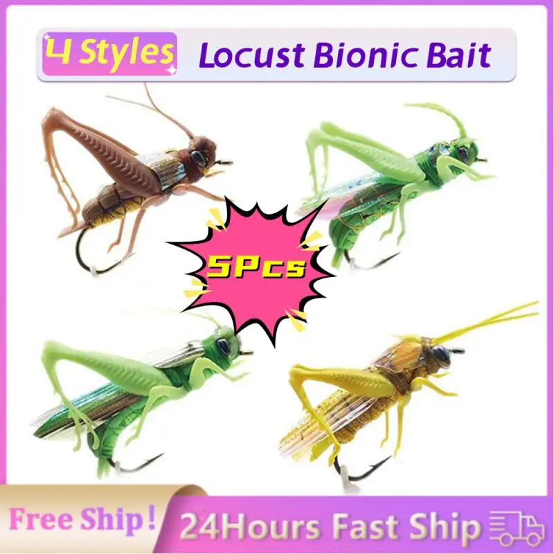 

Mino Bait Cross-border With Sharp Hook Locust Bionic Bait Fishing Gear Luya Bait Fishing Lure All Water Colorful Attractive Bait