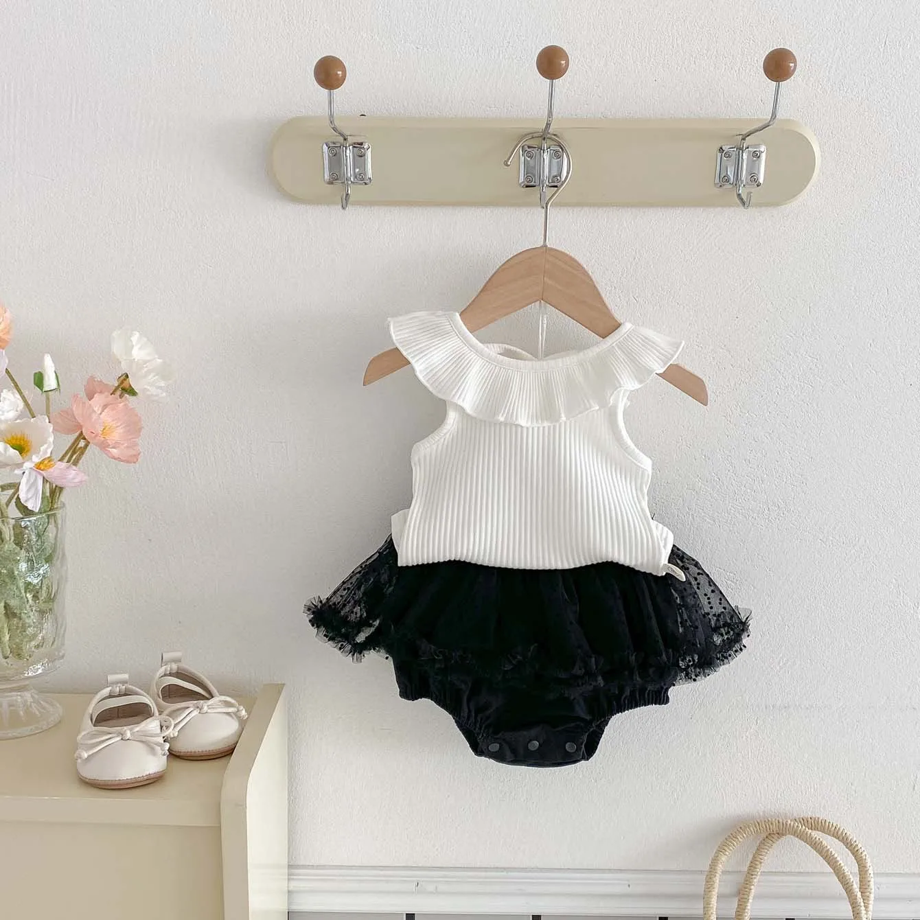 한국 스타일 아동복 여름 신상품, 세련된  소녀 꽃 봉오리 스커트 바지, 다목적  메쉬 공주 반바지