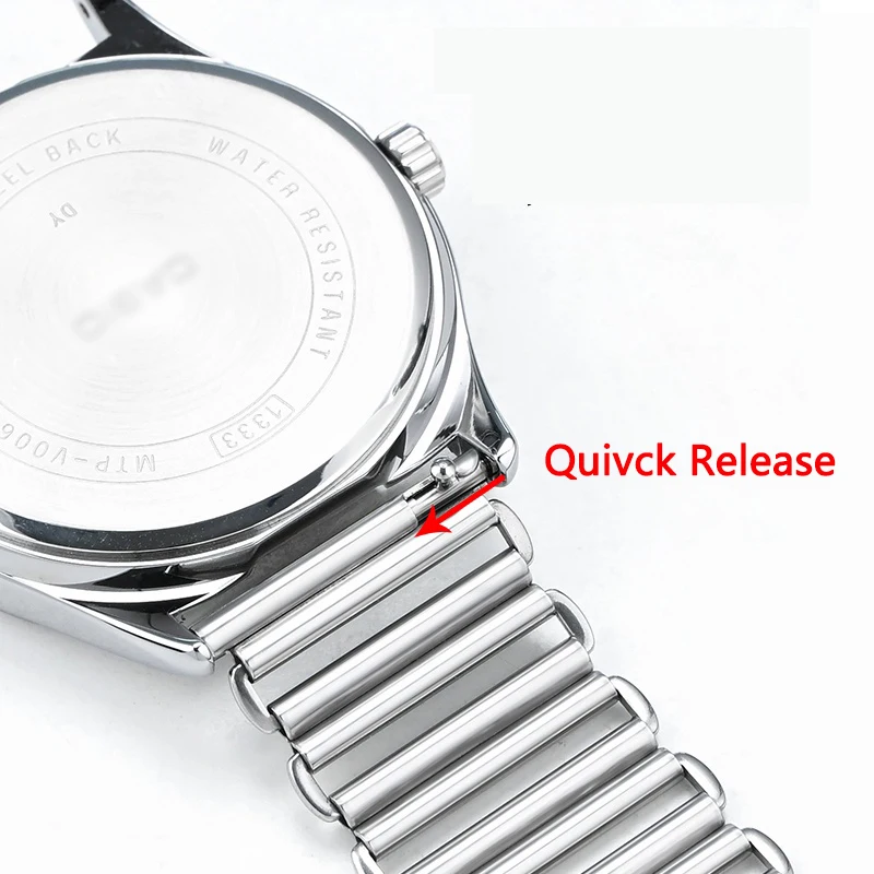 Universal Quick Release Stainless Steel Adjustable Watch Strap Bracelet