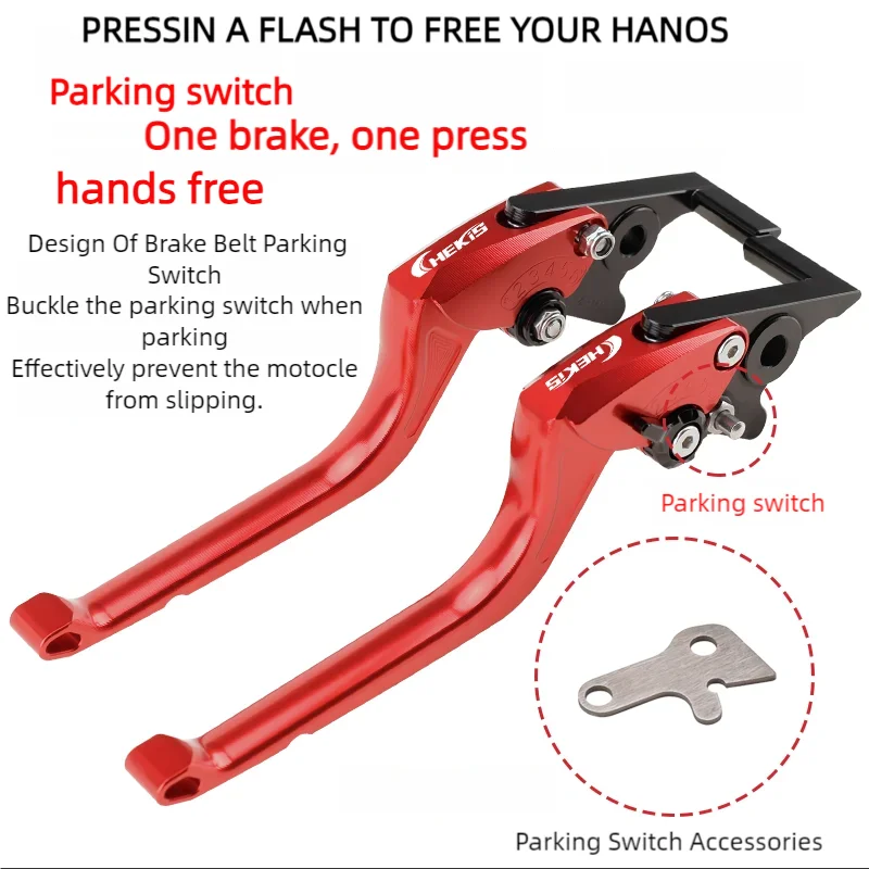 Chekis Genuine Motorcycle Modification Accessories Brake Lever Parking Handbrake Handle Brake Horn Handle with Parking Function Labor-Saving For Yamaha Xmax250/300/400