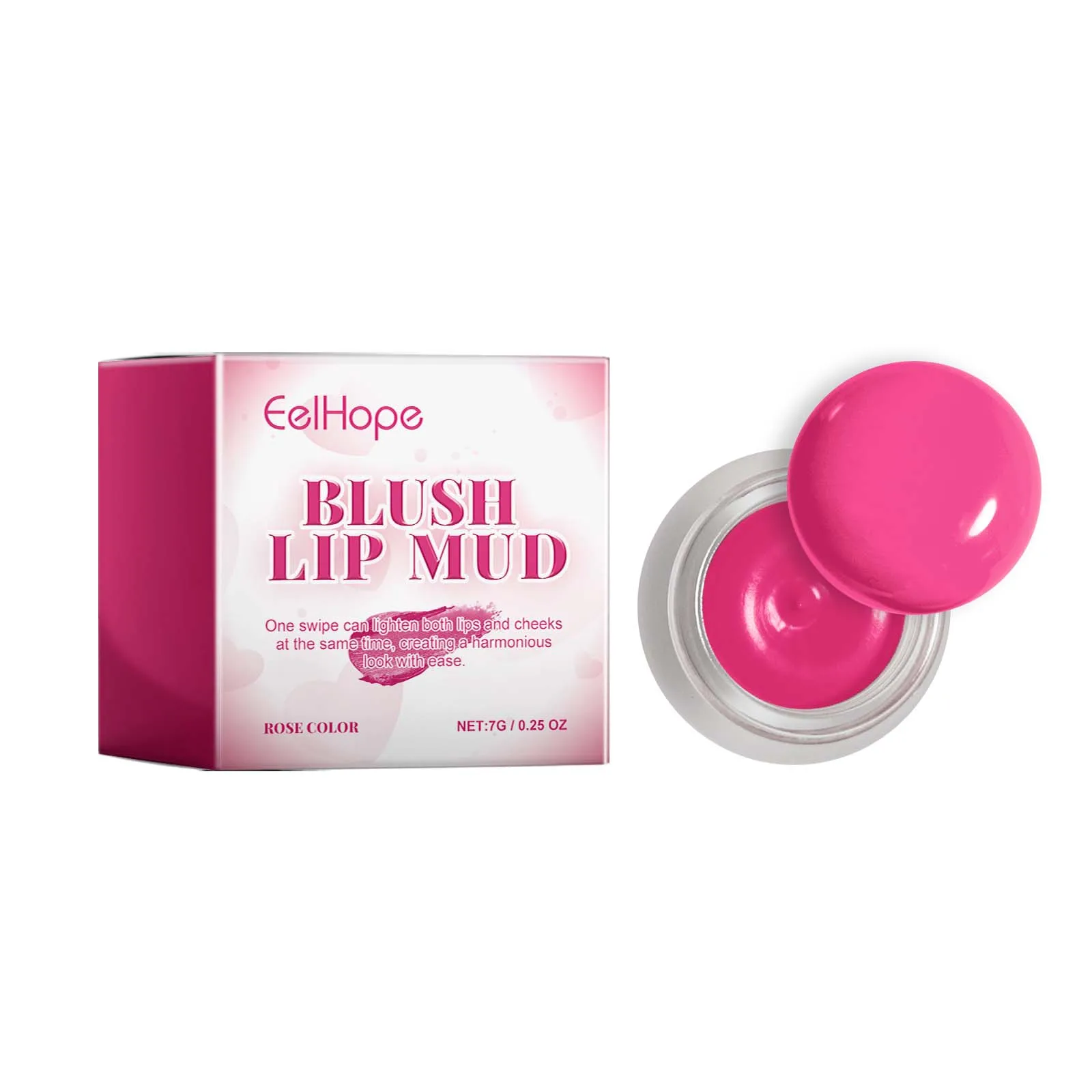 EELHOPE Blush & Lip Gloss is a lightweight, fitting, velvety matte multi-purpose contouring blush