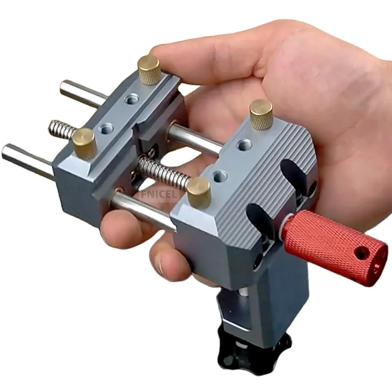 Mini Morsa Da Tavolo Regolabile In Lega Di Alluminio - Morsetto Per Modellismo, Lavori Di Precisione Fai Da Te - Foto 4