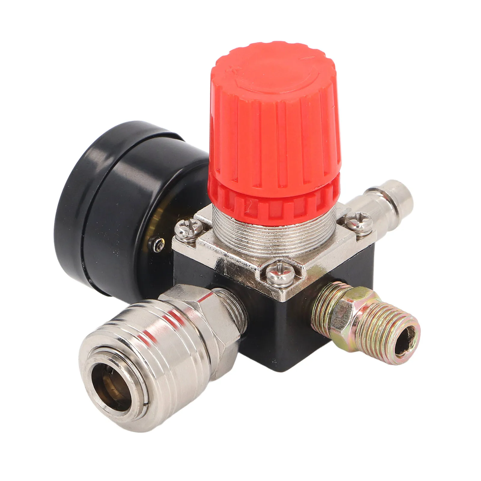 Air Compressor Regulator 4 Holes 0 to 180PSI European Air Compressor Pressure Regulator Guage