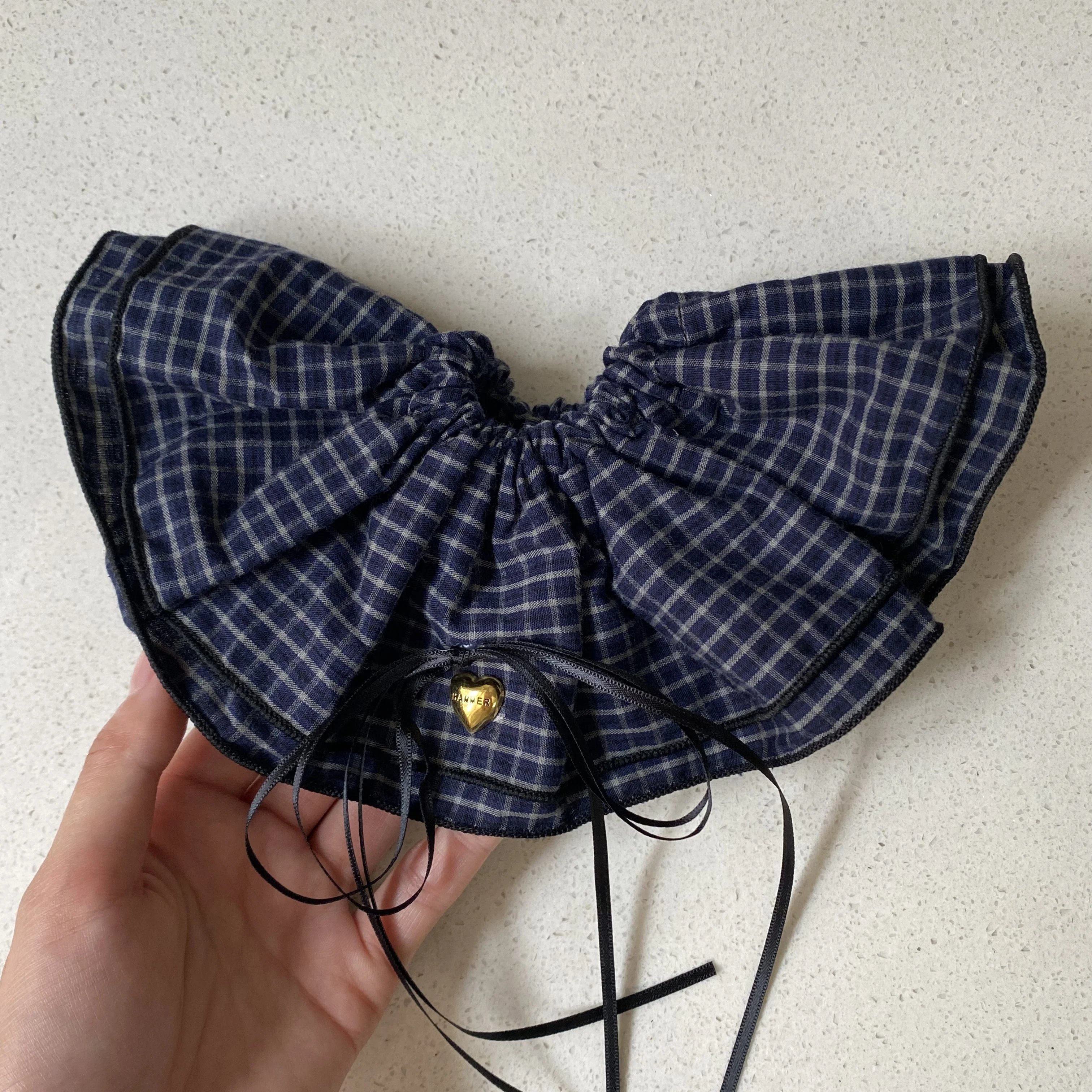 1PC Preppy Style Plaid Hair Accessories Set, 2 - Piece Scrunchie & Hair Tie, Cute College - Inspired Hair Decor For Women