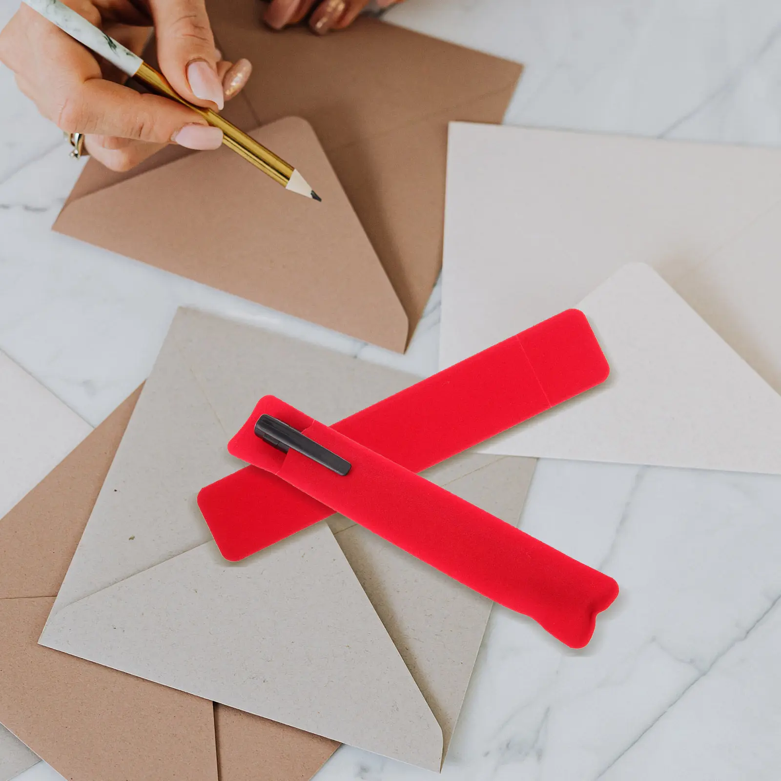 20 Pezzi Custodia Protettiva Singola per Penna, Morbida al Tatto, Materiale Anti-Usura, Ideale per Ufficio, Scuola, Confezione Regalo - immagine 3
