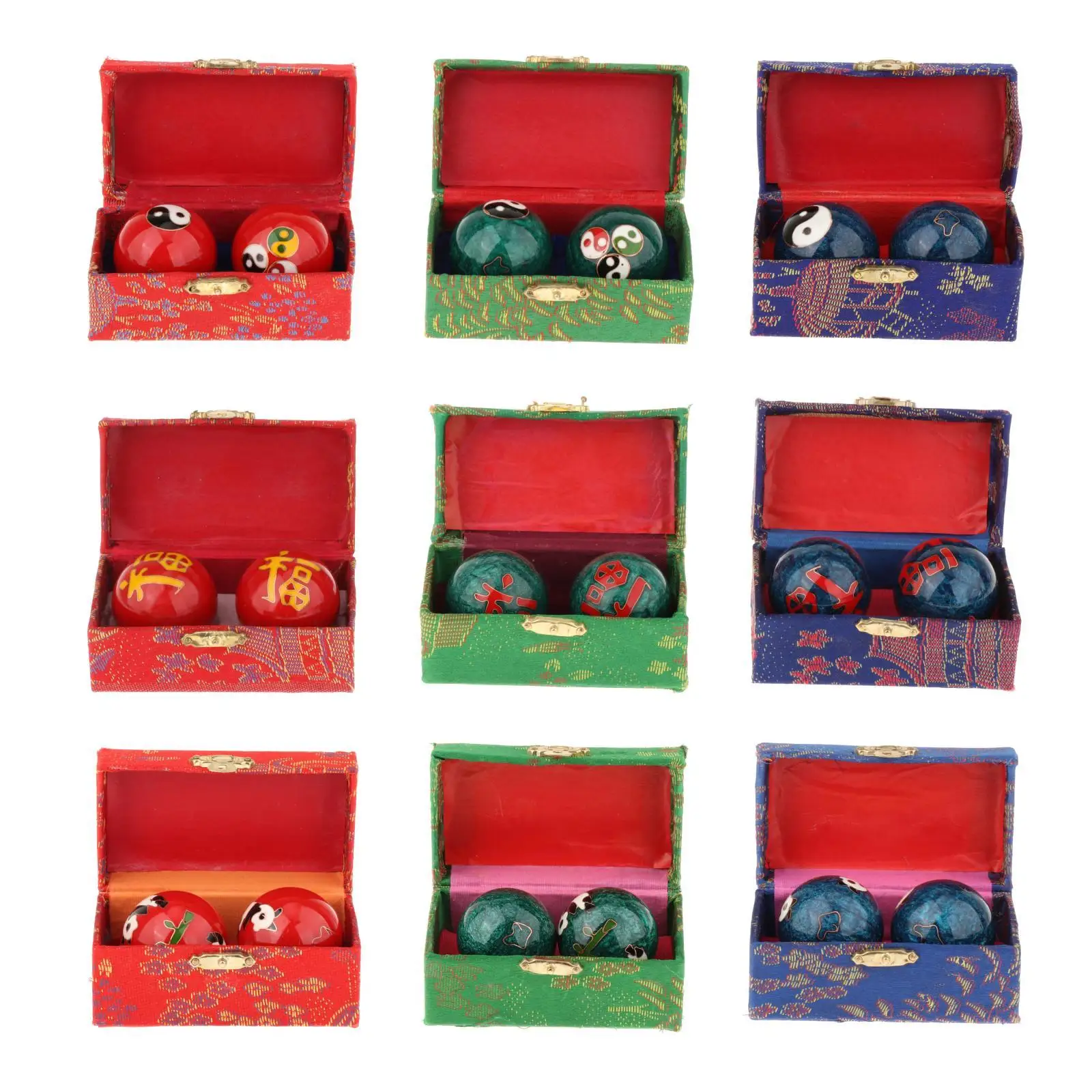 2x Hand Massage Balls with Storage Box Reusable Compact Durable Relieve