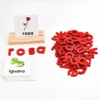 Kids Wooden Spelling Spanish Word Puzzles Games Educational Toy for Children Spanish Alphabet Cards Letter Learning Blocks Toys 2