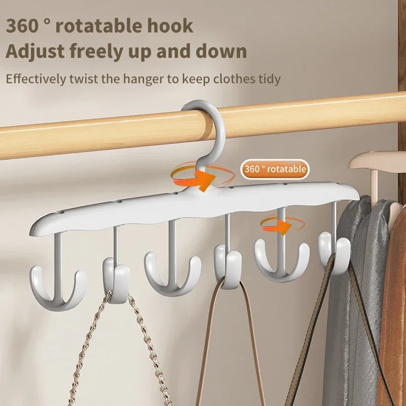 360° Rotating Bra Hanger | Multi-Functional Hook Rack | Space-Saving for Camisole/Hat/Belt/Bag/Vest Storage