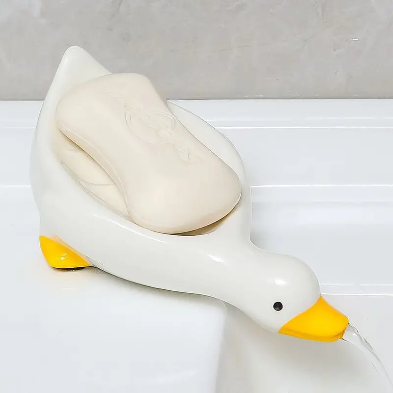 Cute Yellow Rubber Ducky Bath Soap Dish Holder