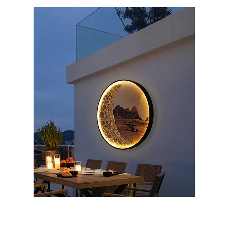 Solar Circular Wall Light