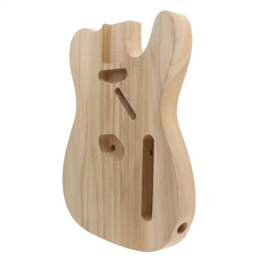 Electric Guitar Body Unfinished Maple Empty Guitar Barrel for