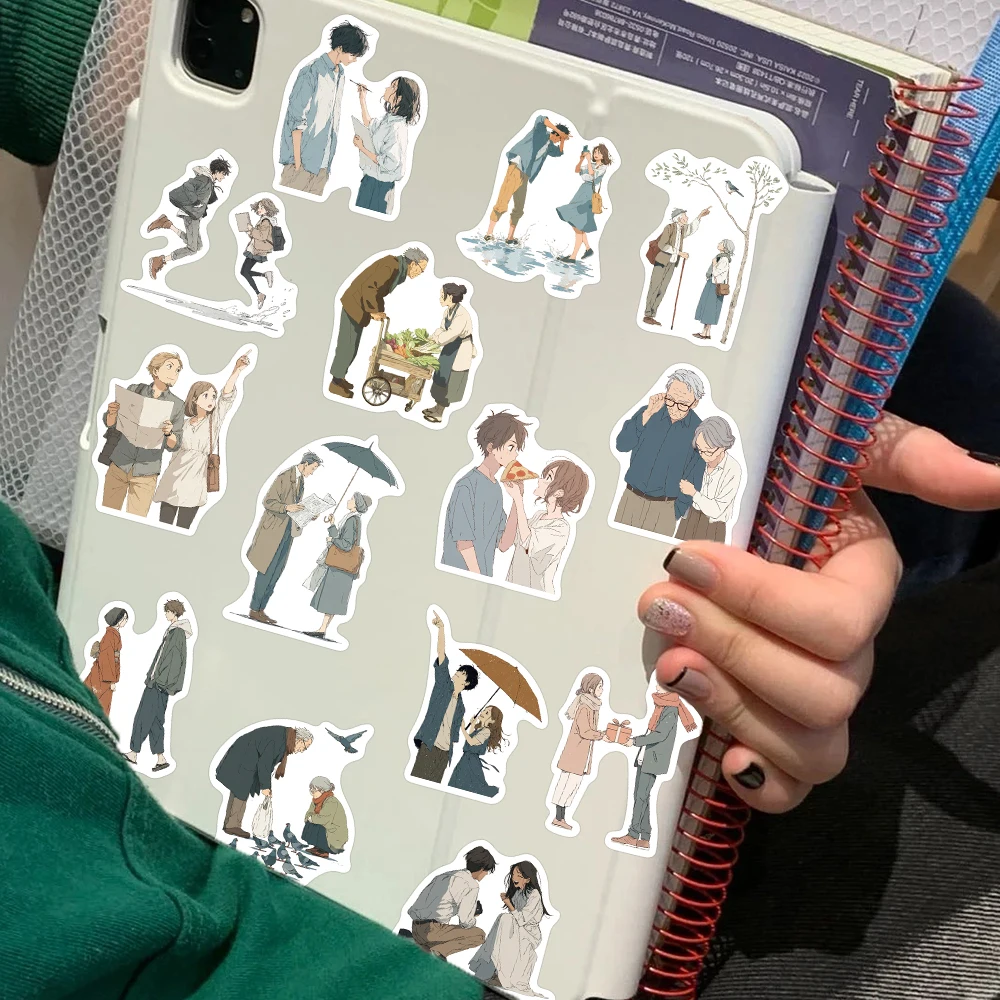 50pcs 애니메이션 스타일 부드러운 순간 스티커 전화 노트북 스크랩북 스케이트 보드 DIY 낙서 방수 스티커 크리 에이 티브 선물