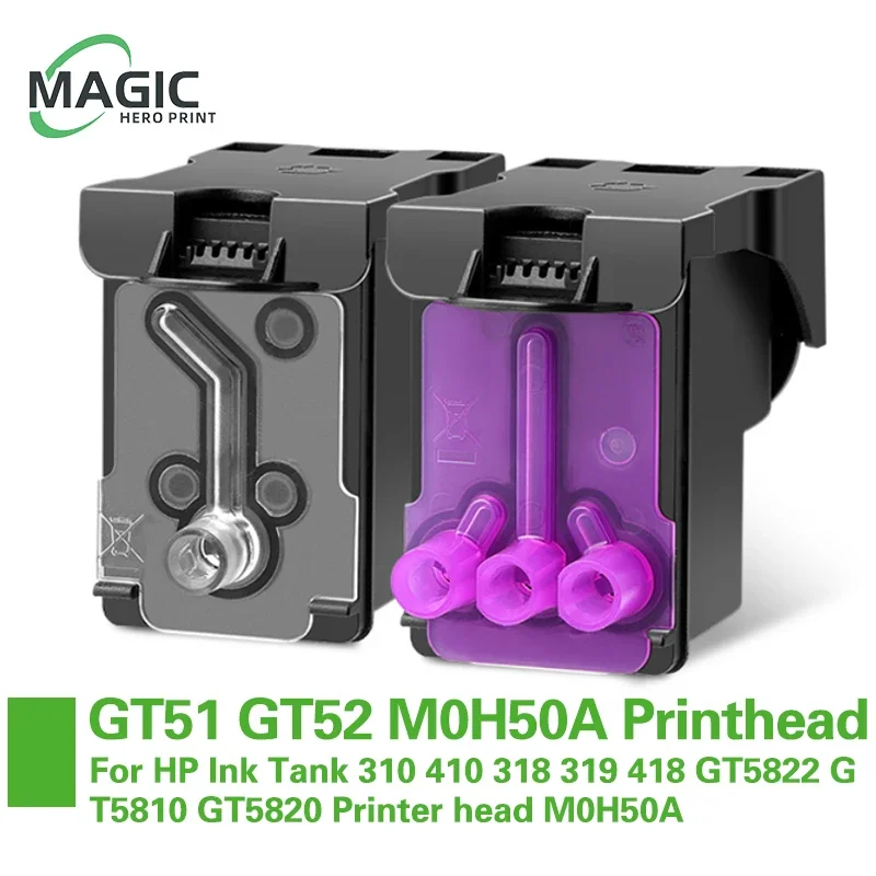 Print Head Print Head GT51 GT52 M0H50A M0H51A For HP Ink Tank 310 410 318 319 418 GT5822 GT5810 GT5820 Printer head M0H50A print head