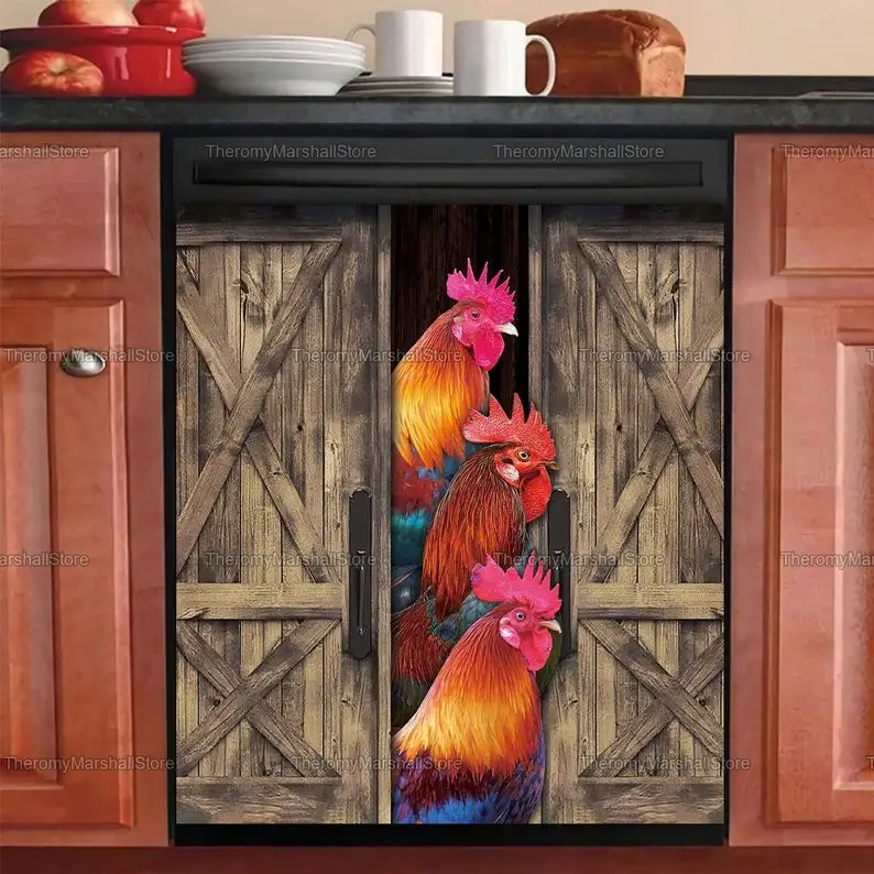 Rooster Dishwasher, Funny Chicken Dishwasher, Rooster